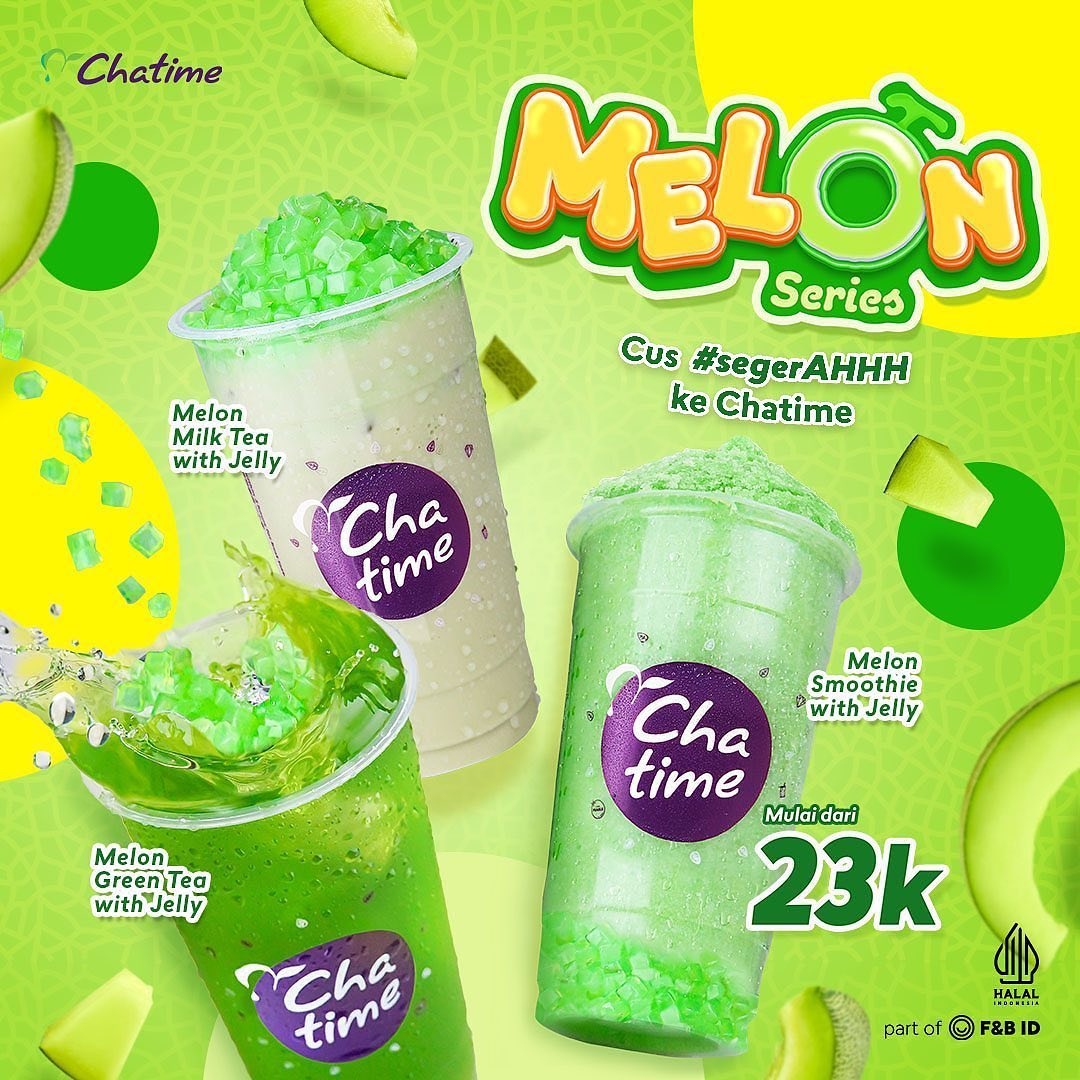 Yuk Cobain Chatime Melon Series